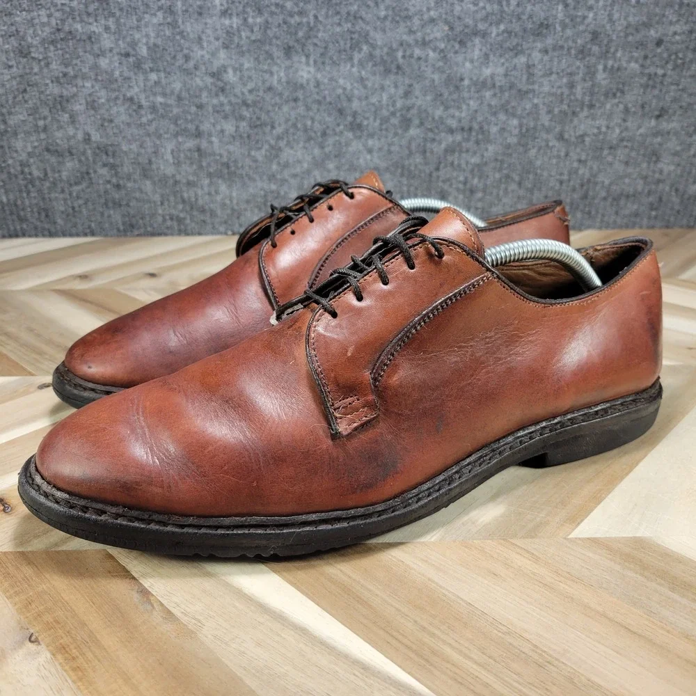 Allen‎ Edmonds Badlands Mens 10 D Dress Shoes Oxfords Brown Leather